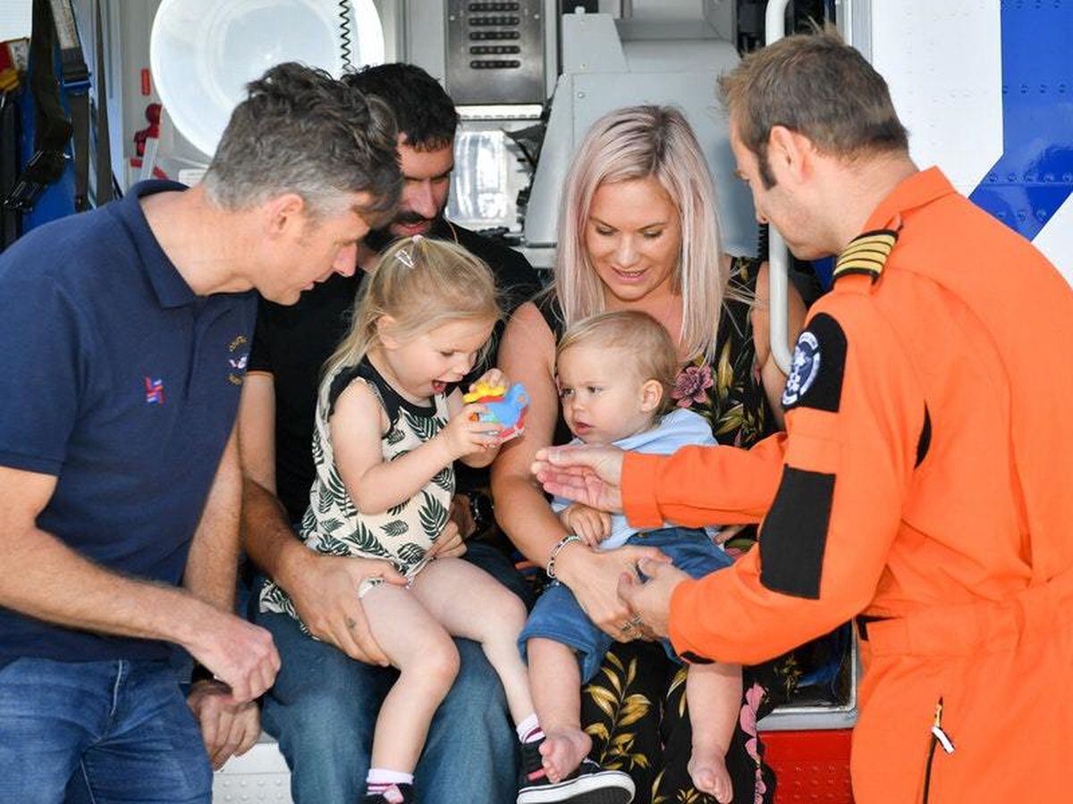 Baby Born On Rescue Helicopter Celebrates First Birthday With Crew ...