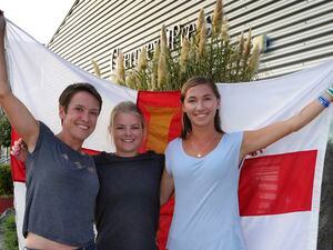 Picture By Steve Sarre 18-09-18.Guernsey Press Office.Triathlon 1st timers to the Island Games .L-R Emily Squire, Chantal Green and Megan Chapplle,. (22566833)
