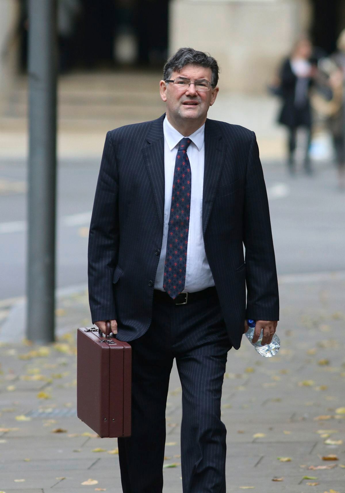 David Noakes, the creator of the ‘wonder drug’ GcMAF, made from human blood, pictured arriving for a previous court hearing in London. He has now admitted charges relating to the manufacture, sale and possession of products, including GcMAF, and to money laundering.
