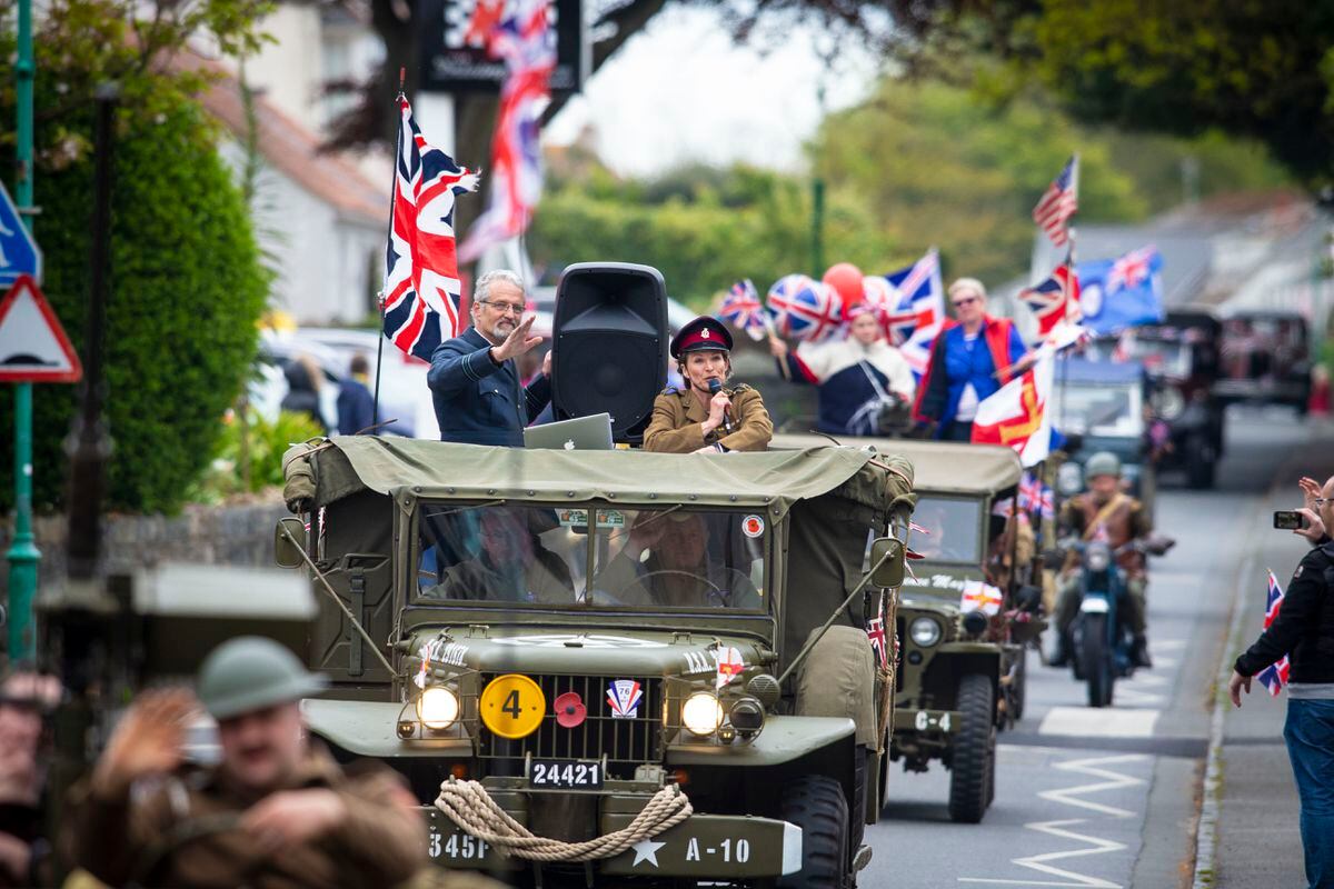 The Liberation Day cavalcade going through St Martin’s Village last year. (Picture by Peter Frankland, 30415288)