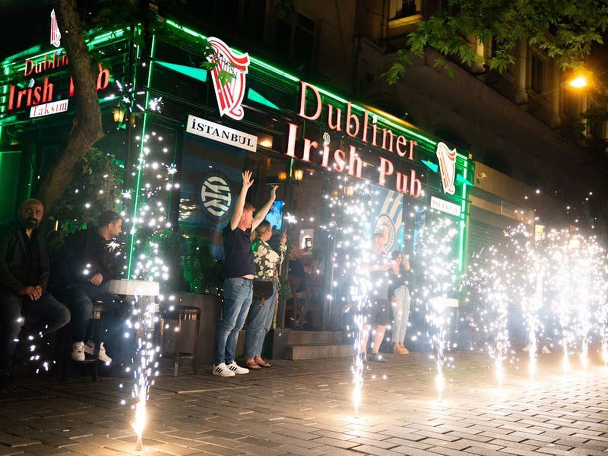 Man City fans party on streets of Istanbul ahead of Champions League final