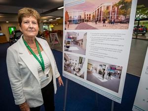 Picture by Sophie Rabey.  15/10/22.   Princess Elizabeth Hospital modernisation drop-in at Beau Sejour.  Open event for the public to come and look at the plans for the project, ask questions and see the progress of it so far.  
Jan Coleman, Director Hospital Modernisation. (31375257)
