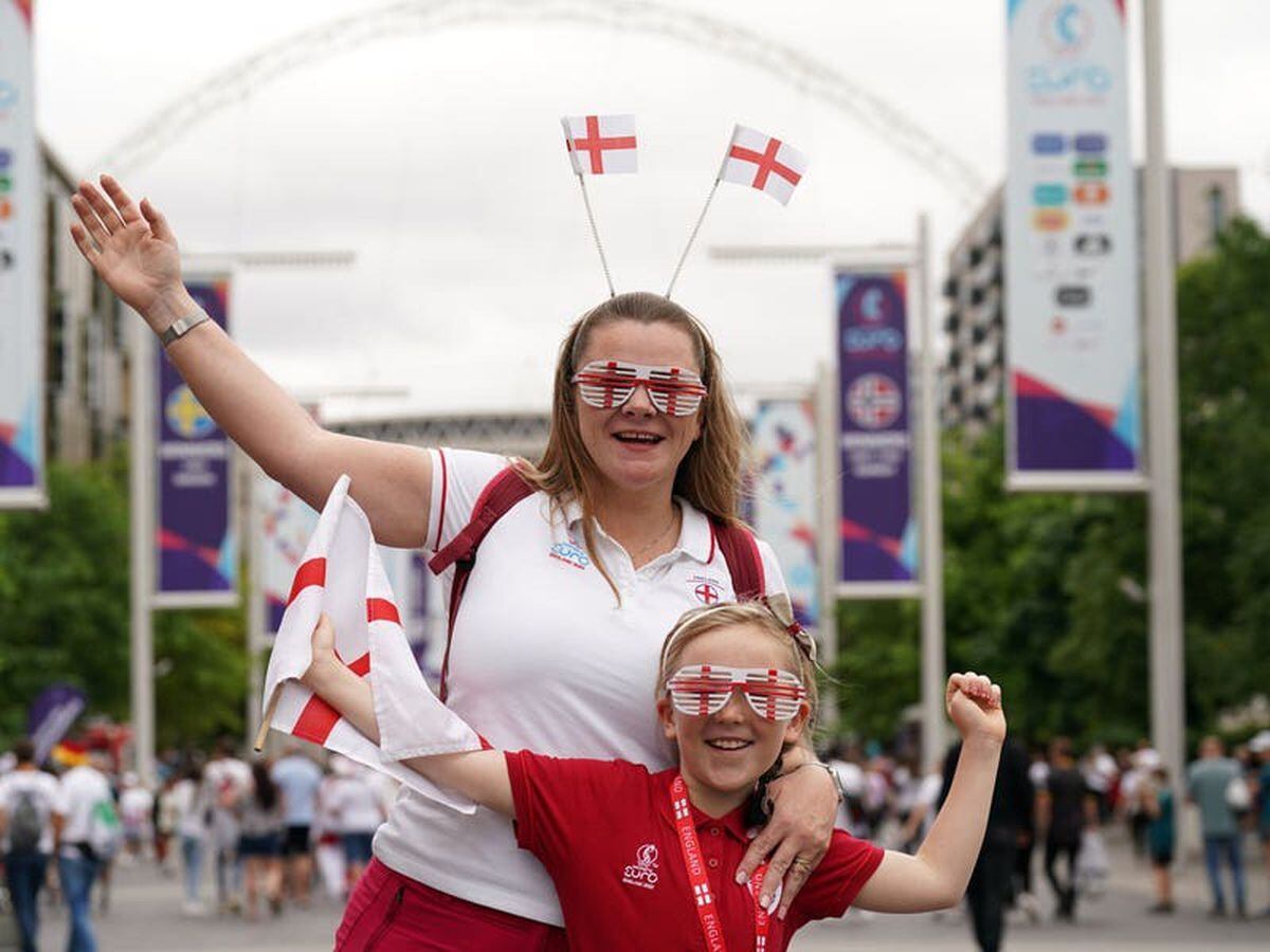 In Pictures: Fans fly the flag for Lionesses ahead of Euro 2022 final