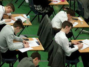 First students to sit exams since pandemic await A-level results
