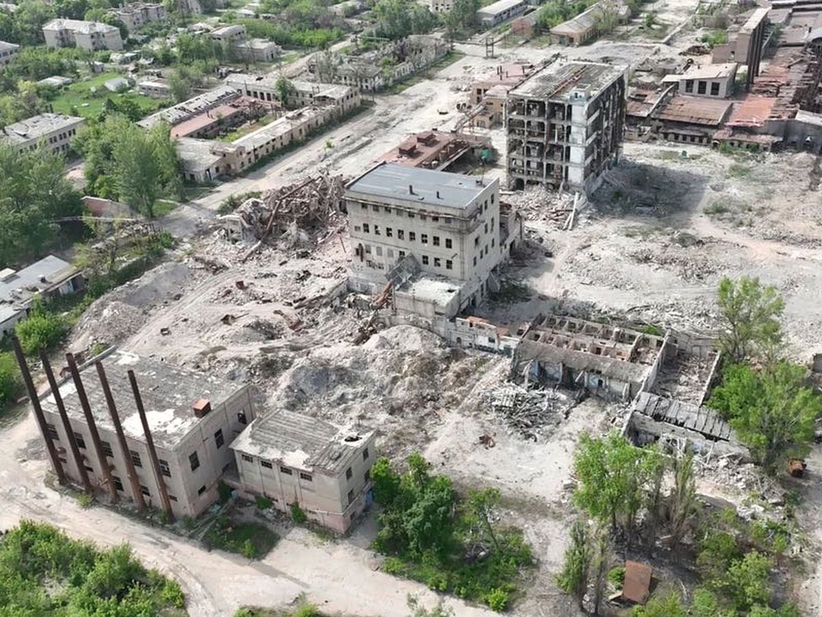 Drone footage shows devastation of Russia assault on eastern Ukrainian city