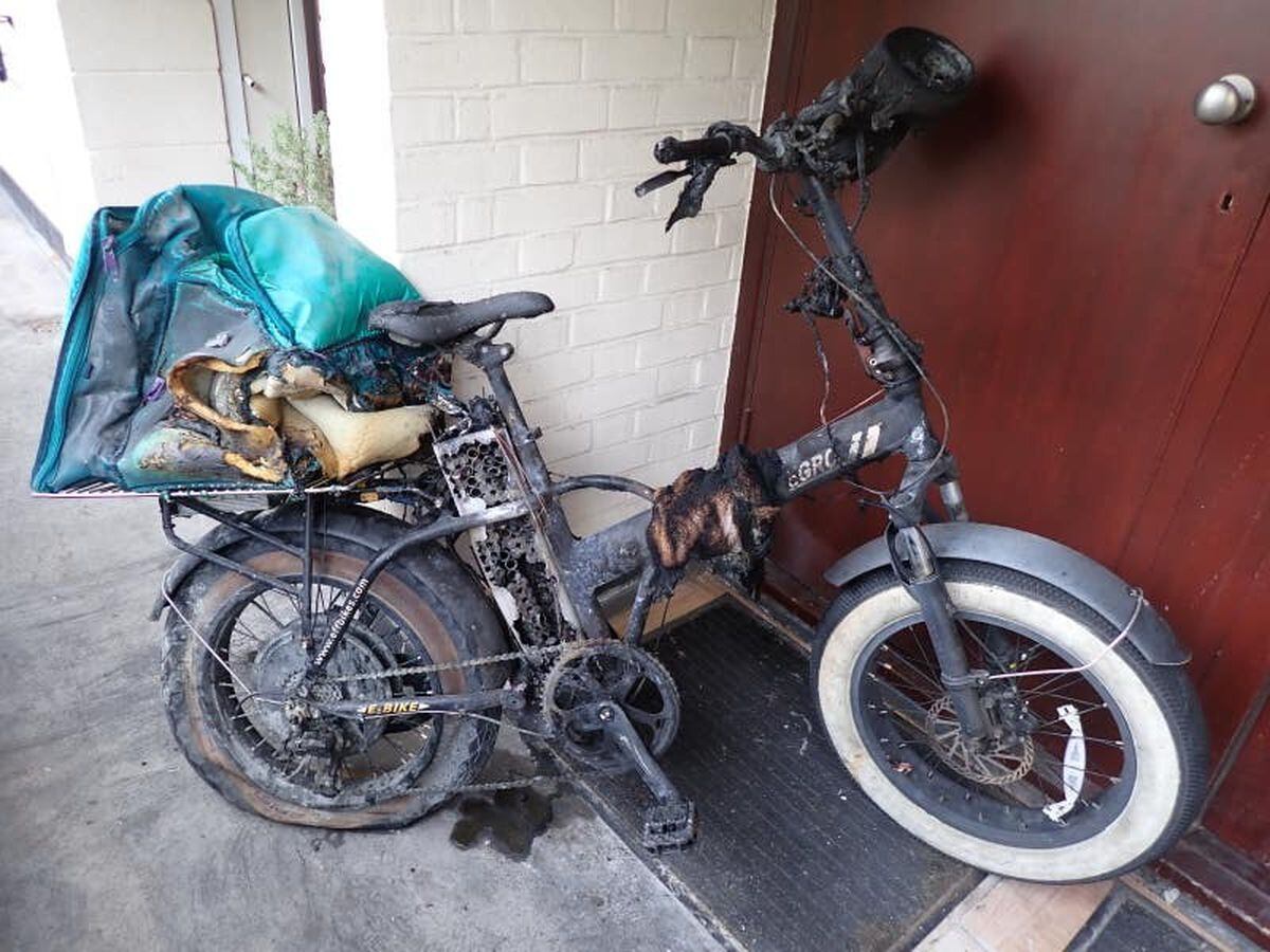 Man seriously injured when e-bike used for food deliveries caught fire