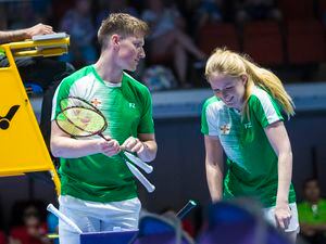 Siblings Jordan and Emily Trebert won the mixed doubles at the last Island Games in Gibraltar.      (Picture by Peter Frankland, 31961165)