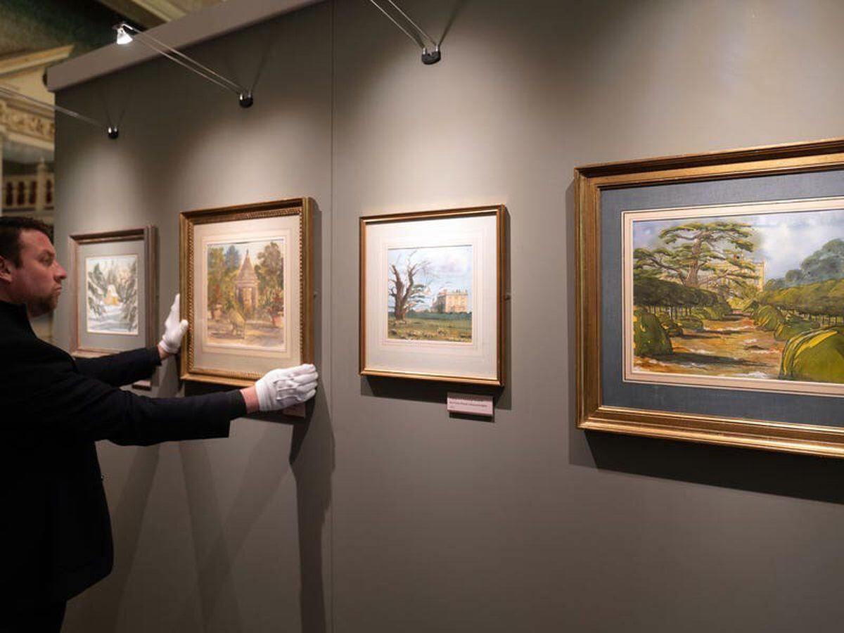 Watercolours painted by the King to go on display at Sandringham