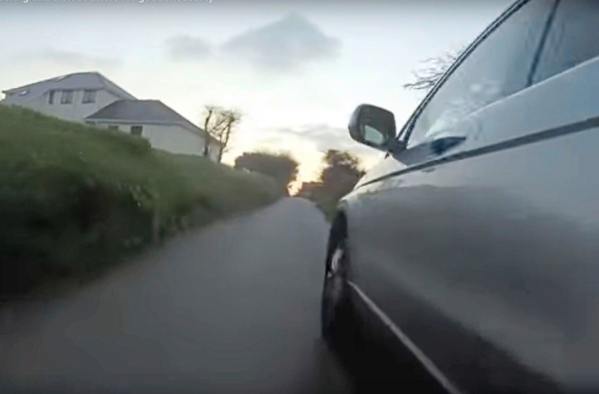 Part of the incident in a ruette tranquille captured by cyclist Alex Margison’s camera. 