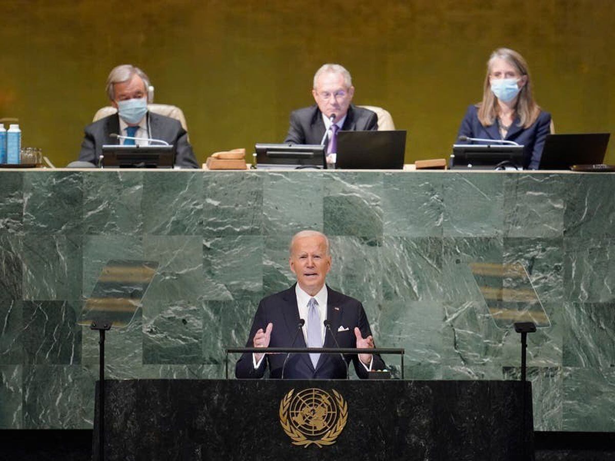 Biden calls Russia's war in Ukraine 'shameless violation' of UN charter