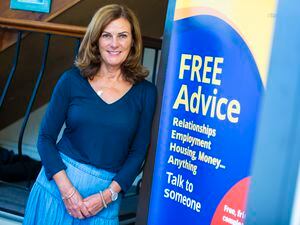 Picture By Peter Frankland. 12-09-23 Kerry Ciotti is stepping down from Citizen's Advice after 15 years. (32525699)