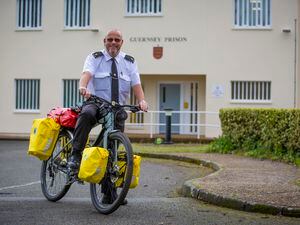 Simon Chapman has been cycling to and from work at Guernsey Prison as part of his training for a charity cycle ride from Lands End to John O’Groats in the summer. (Picture by Peter Frankland, 31834308)