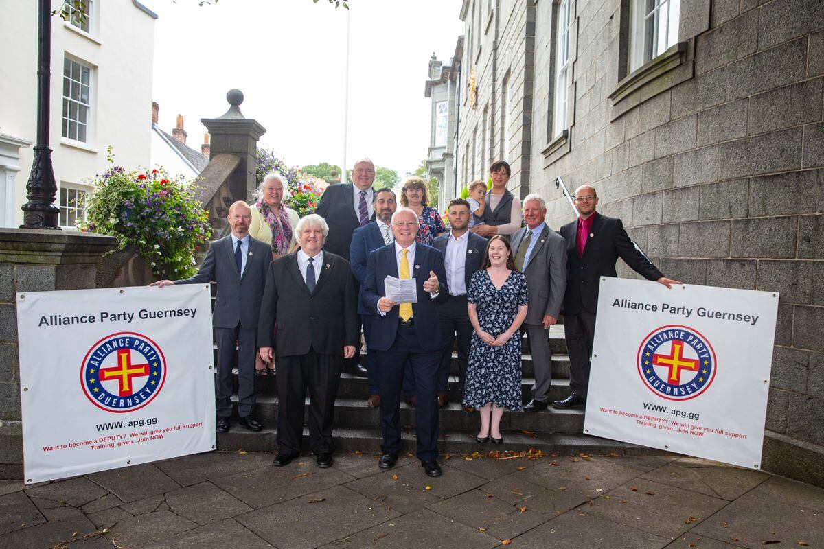 The launch of Alliance Party Guernsey in August 2020. (Picture by Peter Frankland, 30249660)