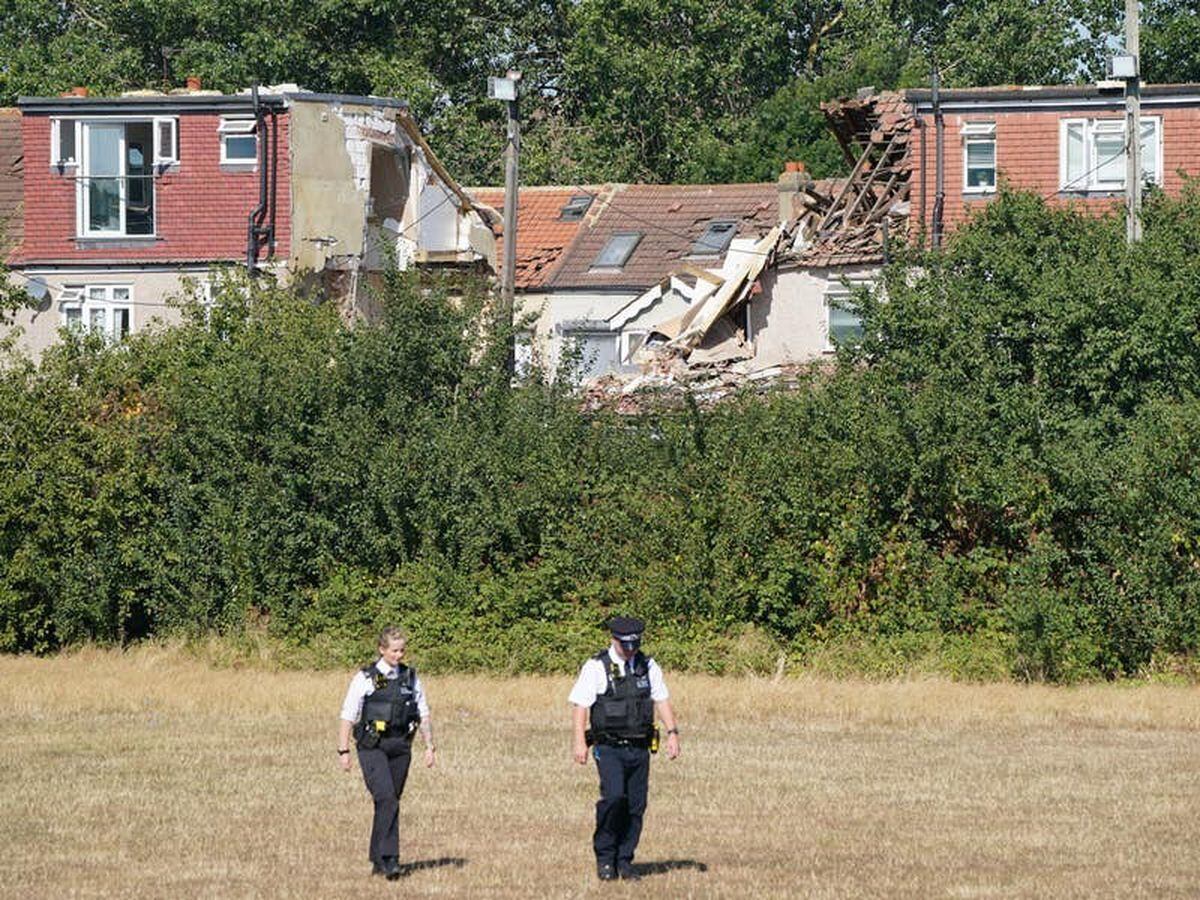 House collapses amid fire and explosion in Croydon