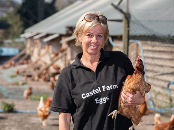 Castel Farm Eggs co-owner Emma Brooks. (Picture by Chris George Photography)