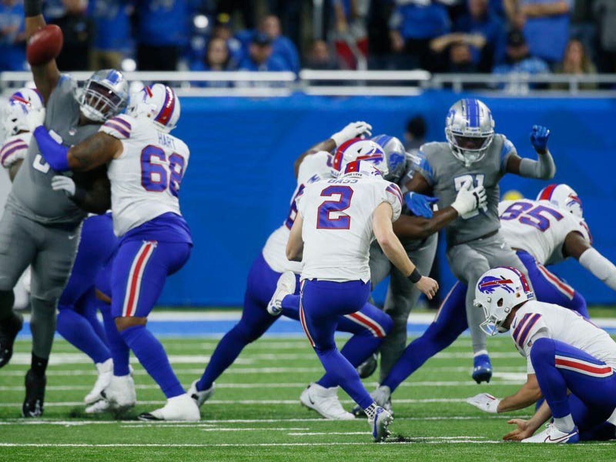 Buffalo Bills defeat Detroit Lions with Thanksgiving field goal in final seconds