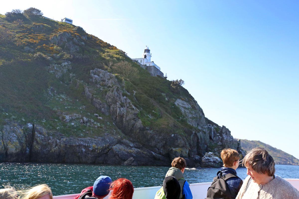 View of Sark Lighthouse from the Sark Belle. (27800493)