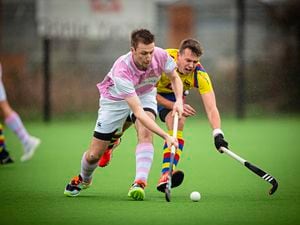 Picture by Guernsey Press.  19-02-21.  Hockey at Footes Lane.  Colombians V Yobbos (Mens Division One.). (30518765)