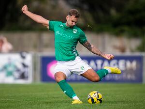 Joe Alvarez is back in the Guernsey FC squad for today's home game against Binfield. (Picture by Luke Le Prevost, 31791955)