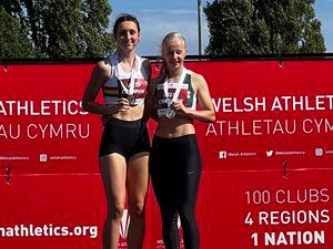 Abi Galpin won the 200m title at the Welsh Athletics Championships.
Picture from Guernsey Athletics Twitter feed, 12-06-22 (30919552)