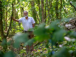 Mike Brown, lands manager for National Trust of Guernsey, on a piece of land in Rue a L’Eau, Kings Mills which it has just bought.  (Picture by Peter Frankland, 31135147)