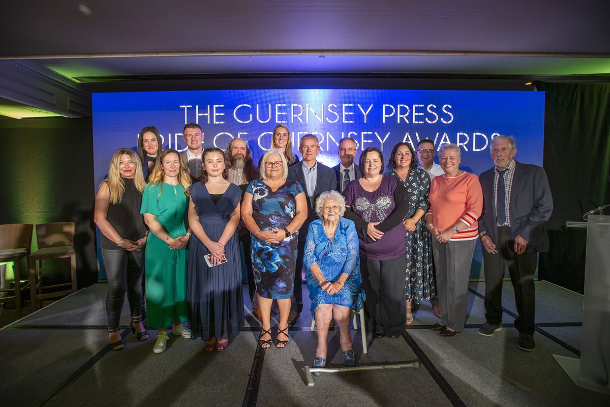 The 2021 Guernsey Press Pride of Guernsey Awards winners. (Picture by Sophie Rabey, 31221187)