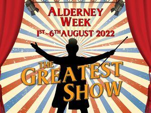 A publicity poster for Alderney Week.  (31041257)