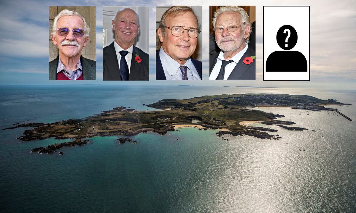 The four new members of the States of Alderney, with the fifth seat remaining empty. Left to right, Bill Abel, Nigel Vooght, Bruce Woodhead and Steve Roberts.  (Individual pictures by David Nash)