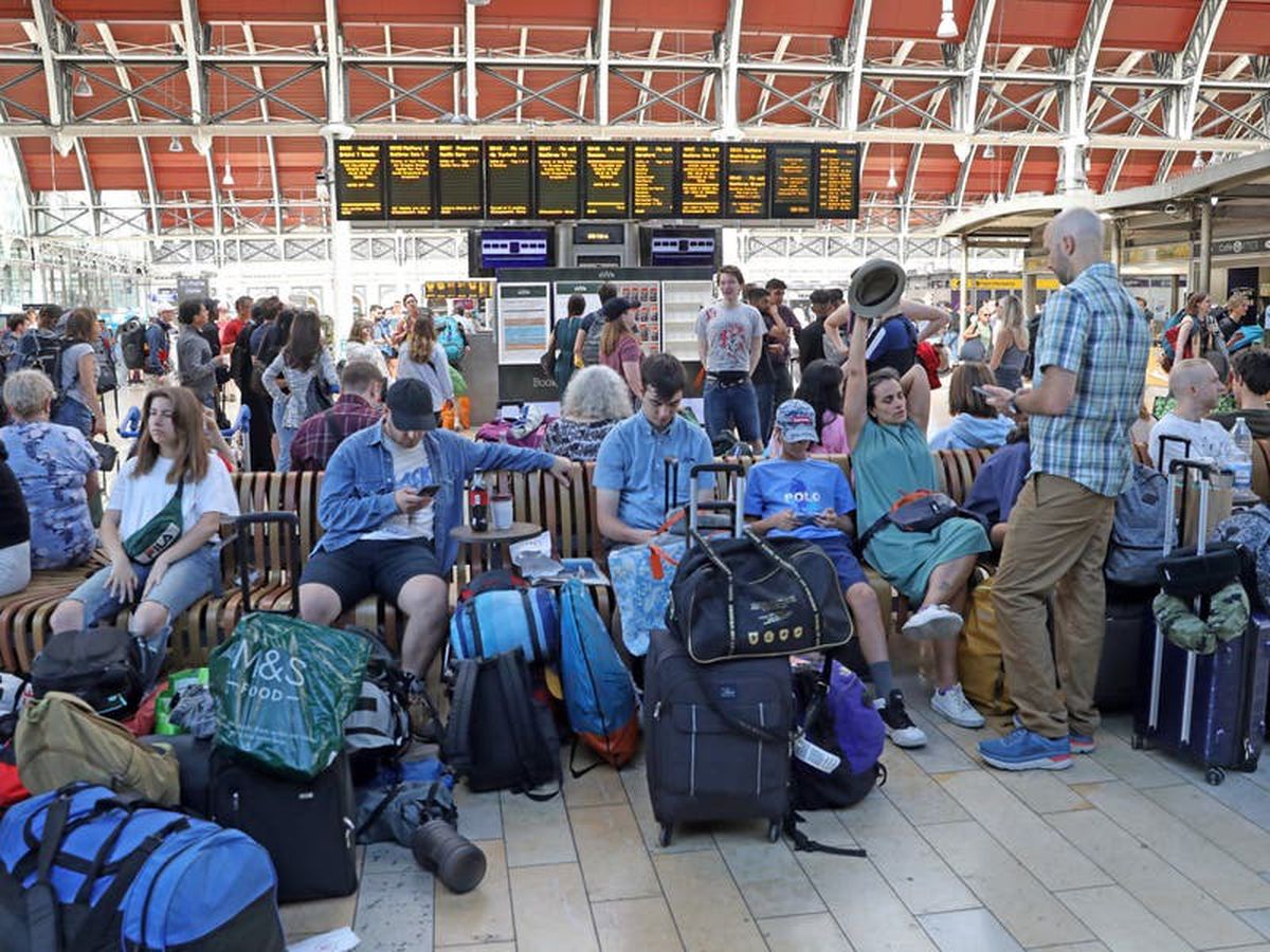 Excitement and ‘abject panic’ for Glastonbury revellers taking train to festival