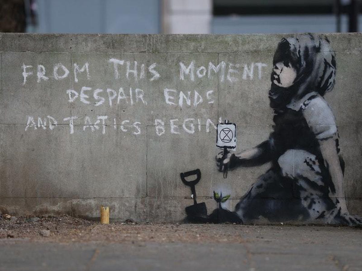 Possible Banksy emerges as Extinction Rebellion protests ...