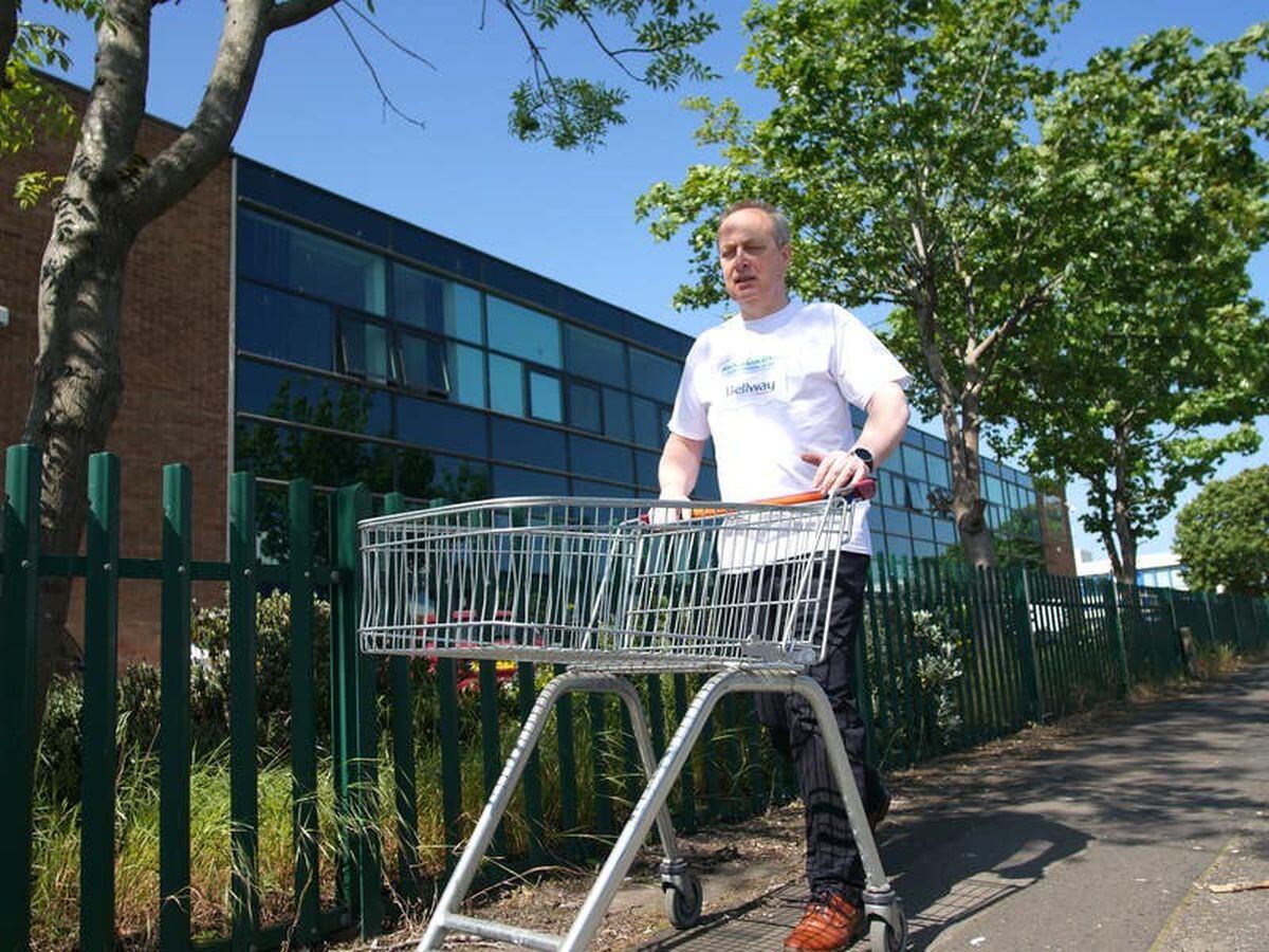 Food bank founder taking shopping trolley on 32km walk to raise cash for service