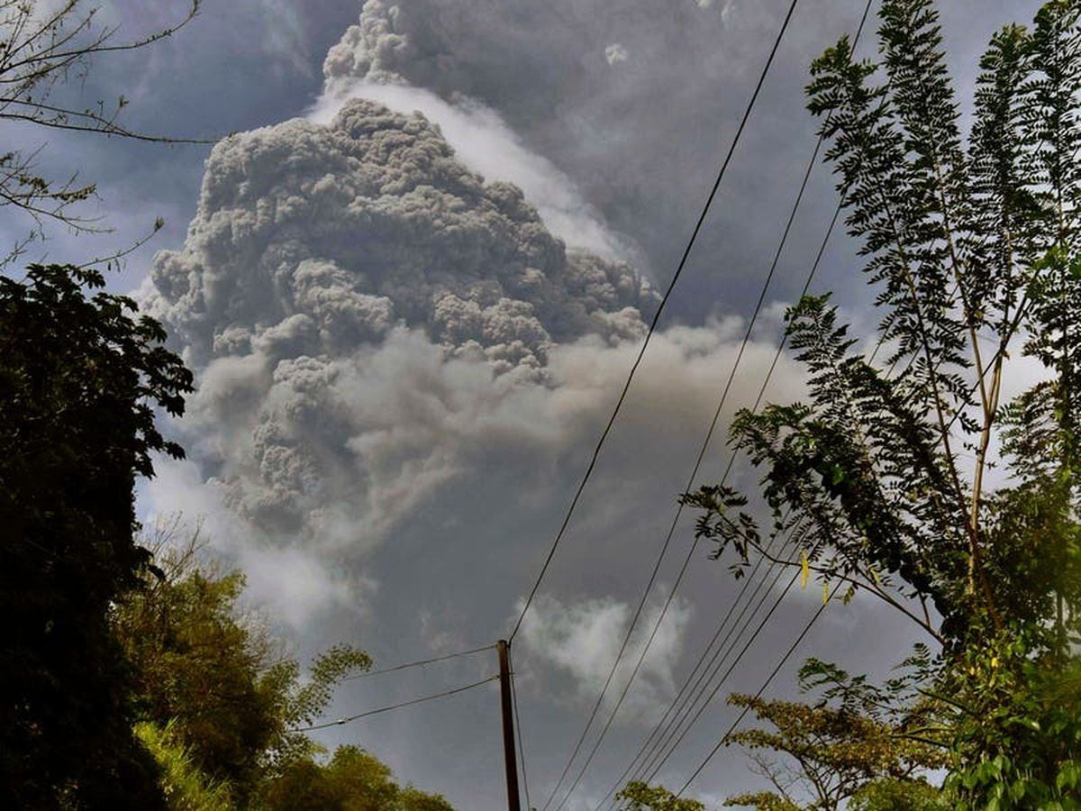 Ash pours down on Caribbean island after volcanic explosion | Guernsey ...