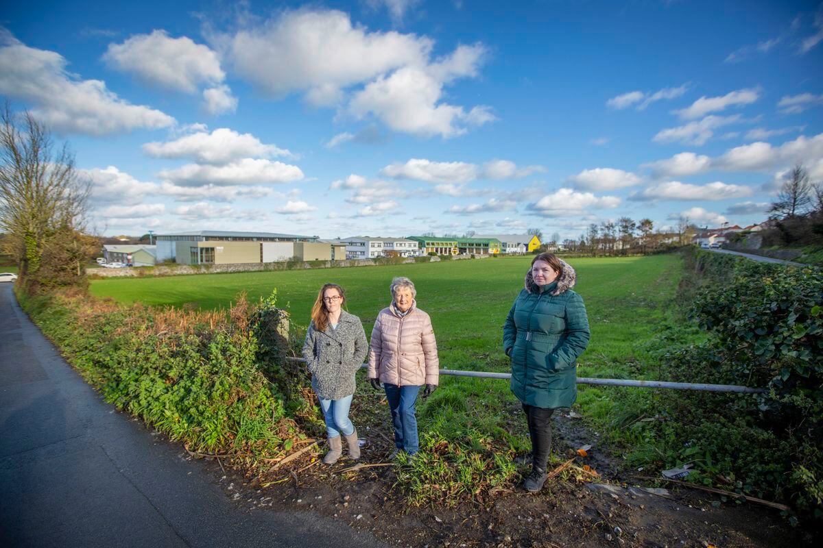 People living near this field in Pitronnerie Road which could site more than 50 homes have formed themselves into a group to campaign against the idea. Left to right, Lucy Cave, Joan Rouget and Rhian Harris. (Picture by Peter Frankland, 30266726)