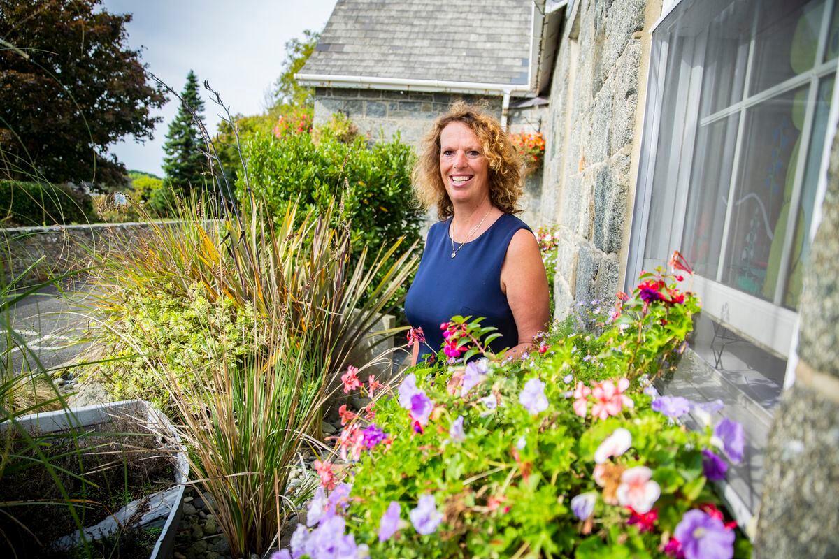 Liz Pirouet-Douglas, team leader of Floral St Saviour’s, pictured at the parish community centre. The team were named Floral Guernsey main award winners and will be entering Britain in Bloom next August. (Picture by Luke Le Prevost, 31294757)