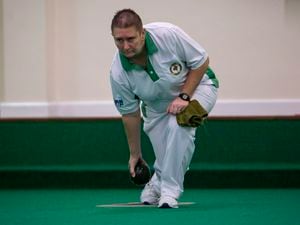 Picture by Sophie Rabey.  08-01-22.  Channel Island Indoor Bowls Finals..Alison Merrien MBE (Guernsey). (31351878)
