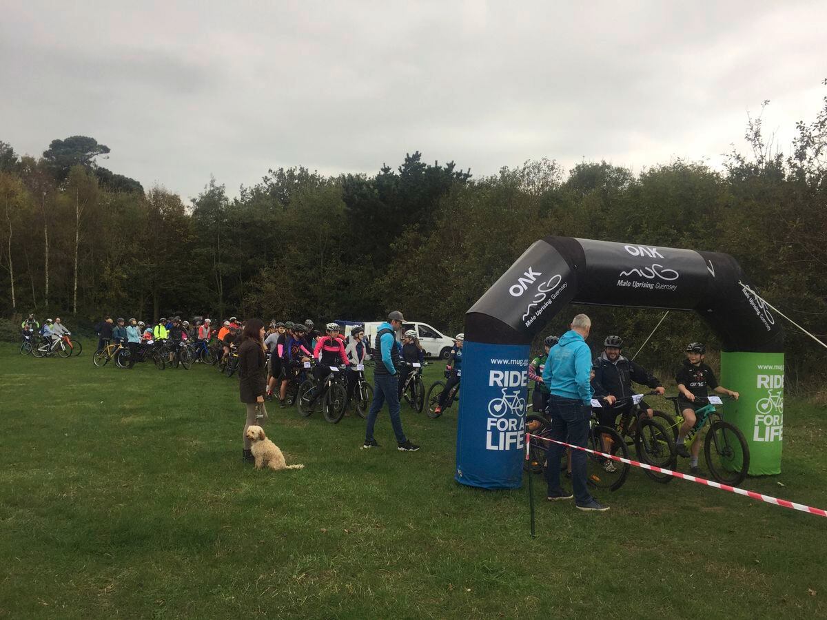 The start of the MUG ride at Saumarez Park. (Picture by Helen Bowditch, 28811095)