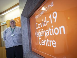 Mark Finn, reception lead at the community vaccination centre, was one of the last on duty when it was at Beau Sejour and he was there on day one at the new centre at Raymond Falla House. (Picture by Peter Frankland, 31233036)