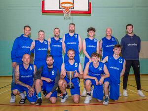 Picture by Sophie Rabey.  16-05-22.   Basketball Action - Le Mont Saint V Skipton.. (30825998)