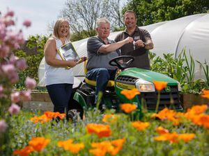 Lottery winners donate ride-on mower to ‘incredible’ veterans’ charity