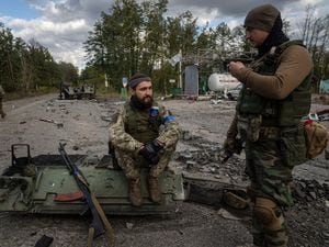 Russian losses evident in liberated Ukrainian city