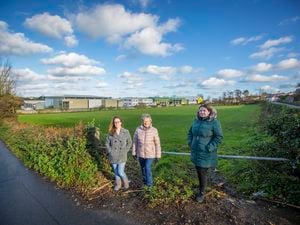 People living near this field in Pitronnerie Road which could site more than 50 homes have formed themselves into a group to campaign against the idea. Left to right, Lucy Cave, Joan Rouget and Rhian Harris. (Picture by Peter Frankland, 30266726)