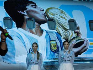 Flying museum honours Diego Maradona