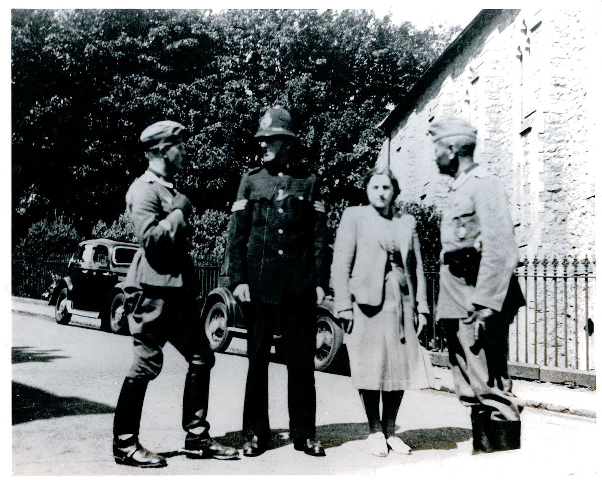 Guernsey Police and officers during the Occupation.  (29016383)