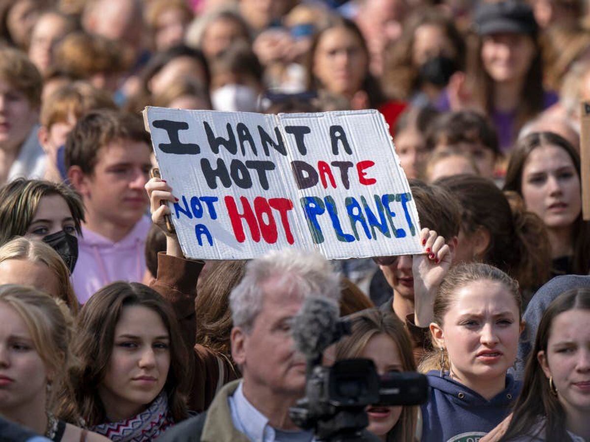 Young people stage ‘global climate strike’