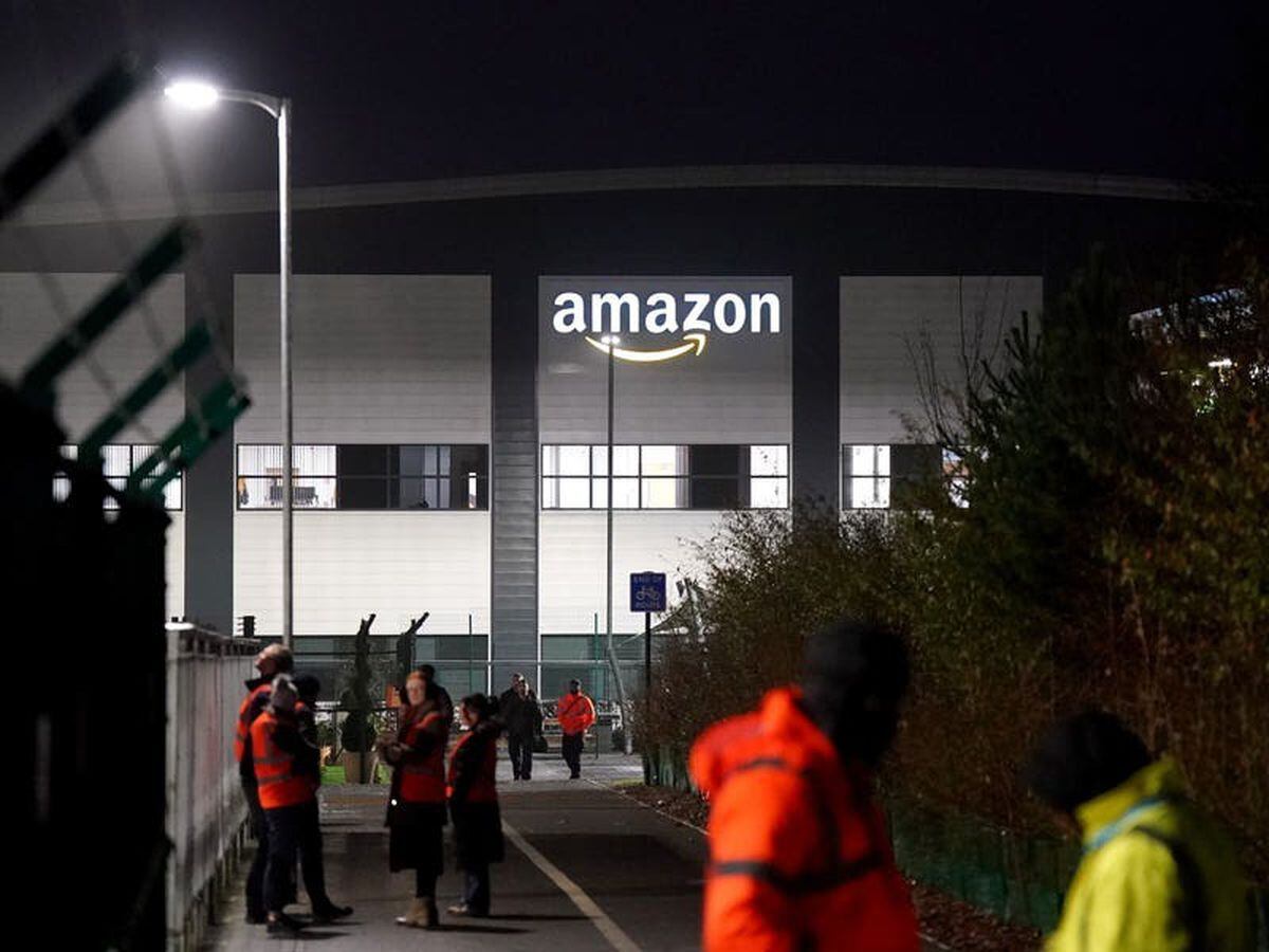 Striking Amazon workers have ‘nothing to lose’ in first UK walkout, says union