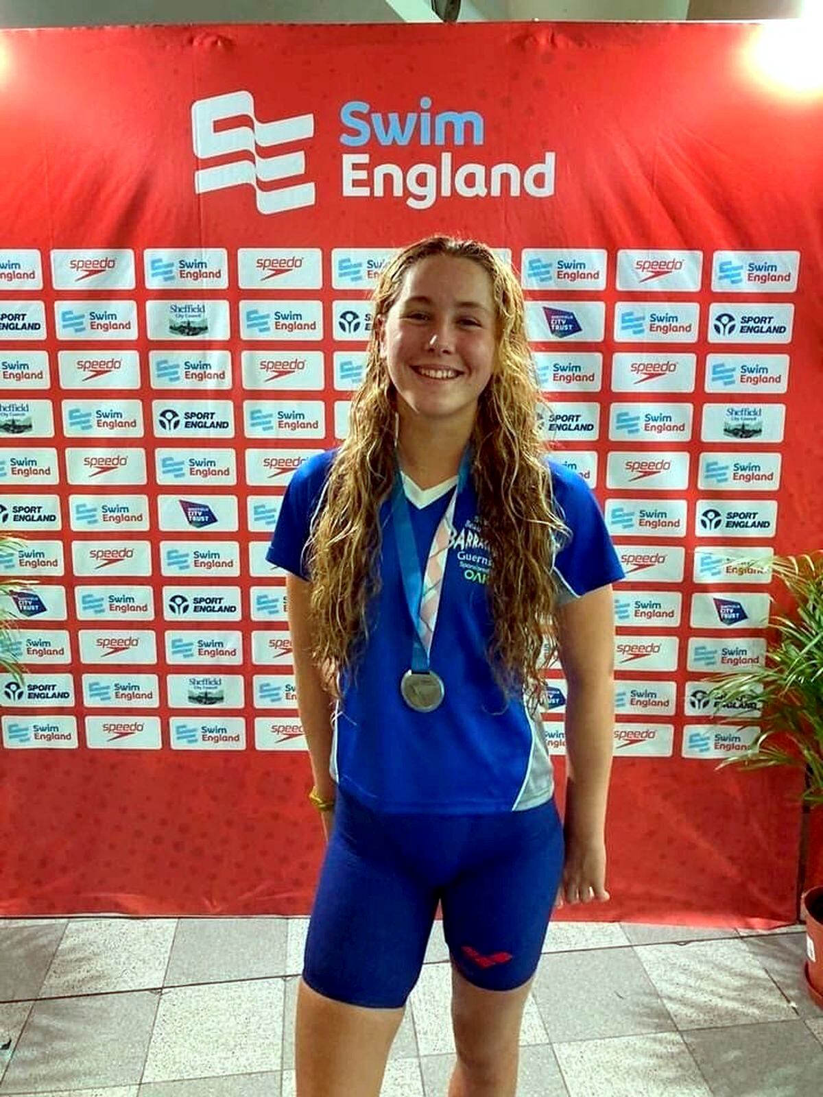 Oriana Wheeler with her English National Championships silver medal. (31135889)
