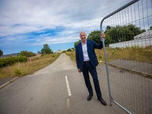 Picture By Peter Frankland. 28-06-22 Steve Williams of Guernsey Housing Association at the 'Data Park' on Route Militaire..GHA and The States have purchased the land and will be putting in a planning application for change of use.. (30975834)