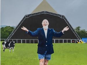 Michael Eavis says portrait is an ‘achievement for a dairy farmer from Somerset’
