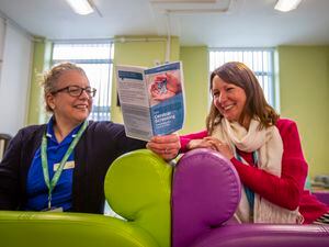 Picture by Sophie Rabey.  25-01-23.  Cervical Cancer Prevention Week interview at The Orchard Centre at PEH.  L-R Orchard Centre Manager and Sexual Health Nurse Laura Brouard and Strategy Lead for Screening Diane Mathews.. (31727708)