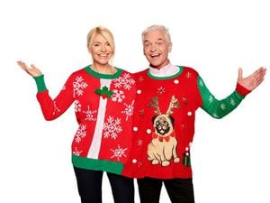 Celebrity duos don Christmas jumpers in aid of Save the Children